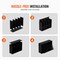 Wood Literature Organizer File Sorter with Removable Shelves Mailbox Slots for Office